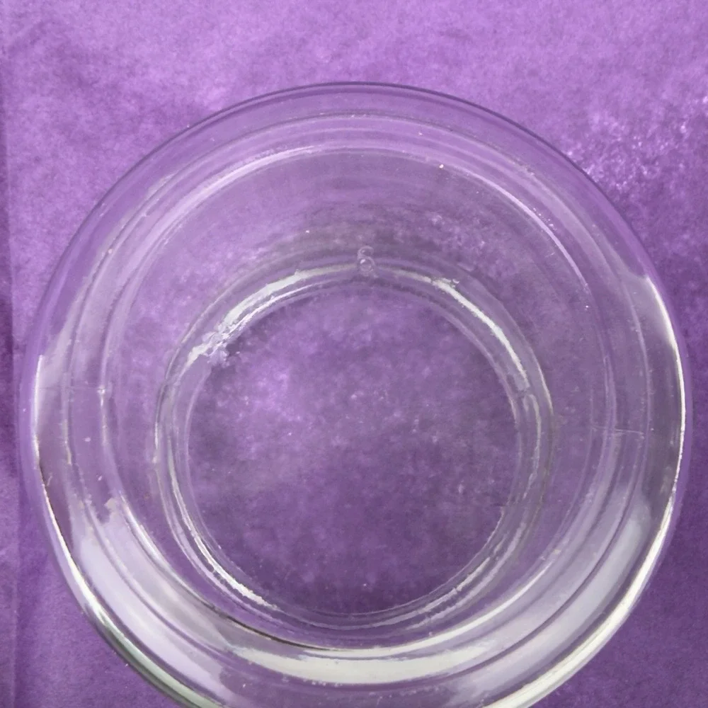 Clear Glass Bunny Rabbit Lidded Candy Jar Apothecary Tabletop Spring Decor